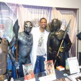 Naseed Gifted, Founder of KhemFest and P.B. Soldier Comic with T'Challa x2 -- CR Sparrow